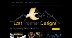 Desktop Screenshot of lastfrontierdesigns.com