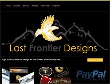 Tablet Screenshot of lastfrontierdesigns.com
